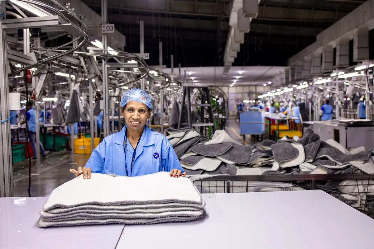 Fábrica de un proveedor preparando producto